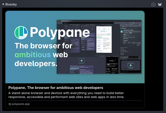 Bluesky preview of polypane.live
