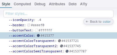Custom Properties definition