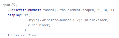 A style using if() in the elements panel