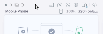 The pane header when hovered