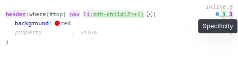 Selector specificity insights