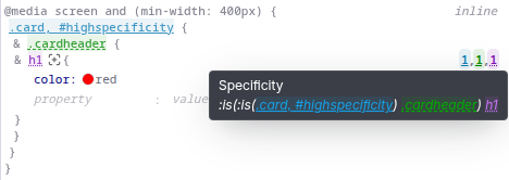 Selector specificity insights